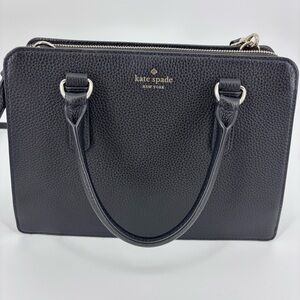 Kate Spade Black Crossbody Mulberry Street Pebble Leather Handbag Purse